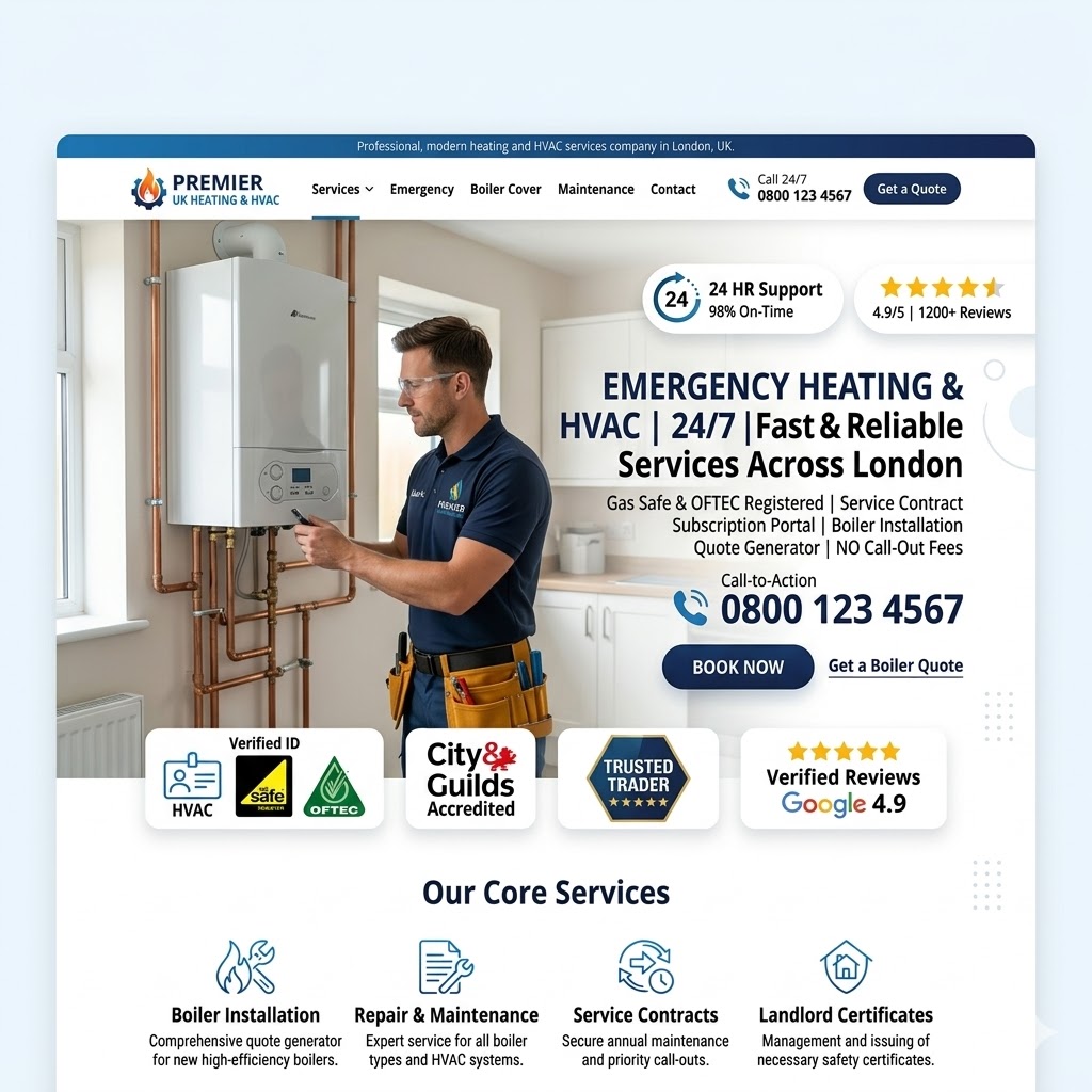 Heating & HVAC Website Preview
